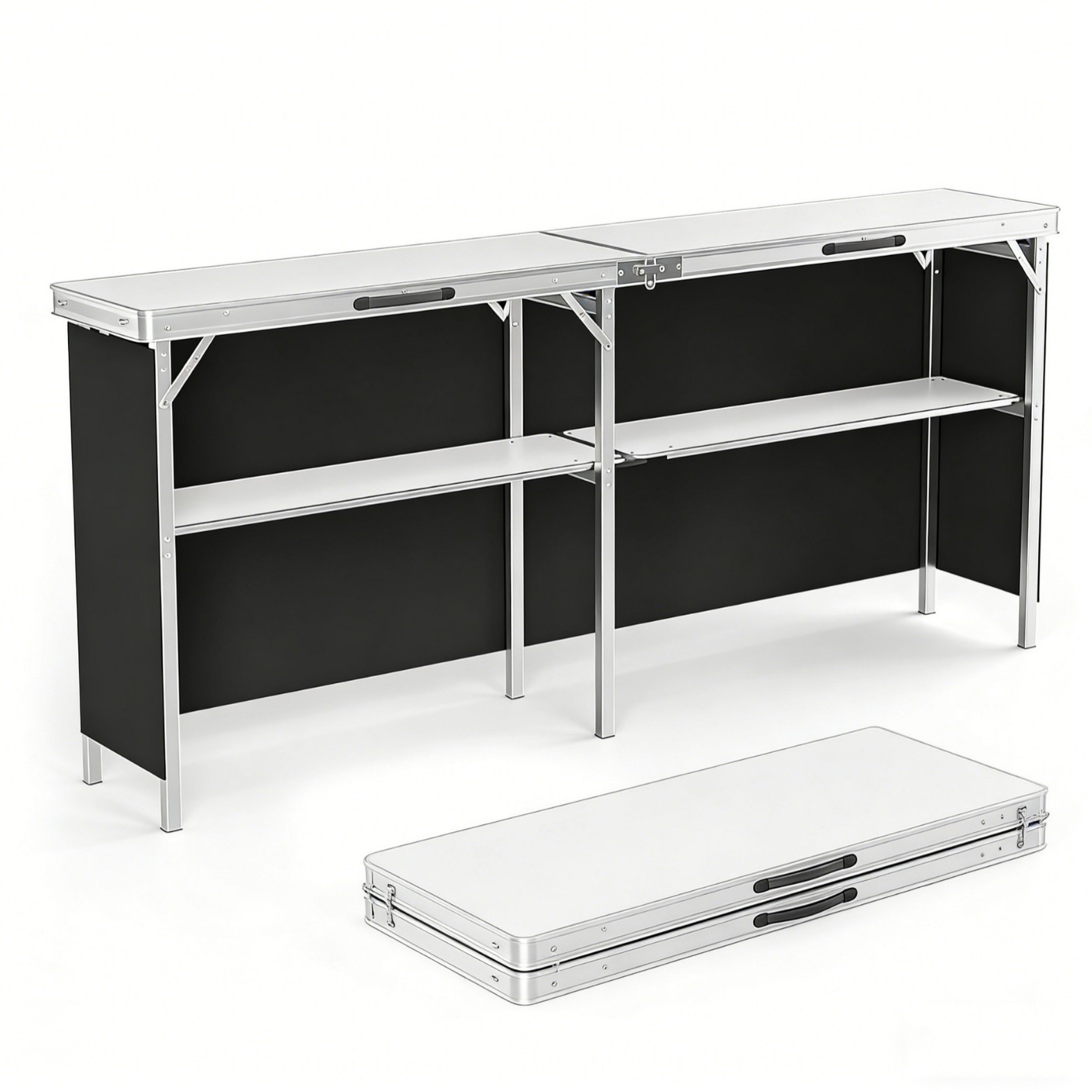 Camp Table Folding - Aluminum Alloy Outdoor Folding Table, Portable