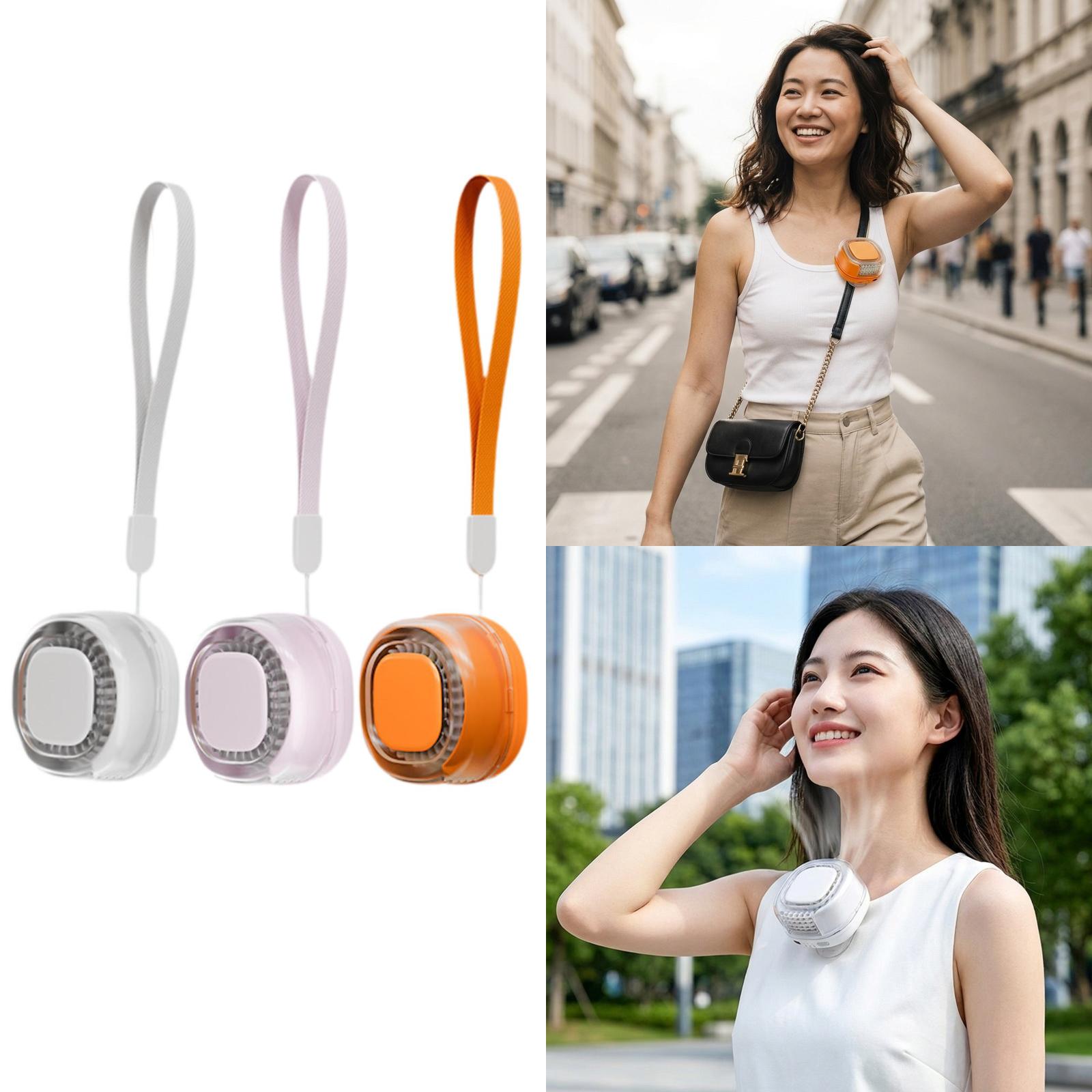 Outdoor Camping Fans - Portable Hands Free Waist Fan Rechargeable