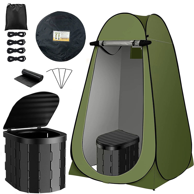 Outdoor Camping Automatic Quick Opening Tent - ‌Portable Pop-Up Toilet Tent Privacy Shelter