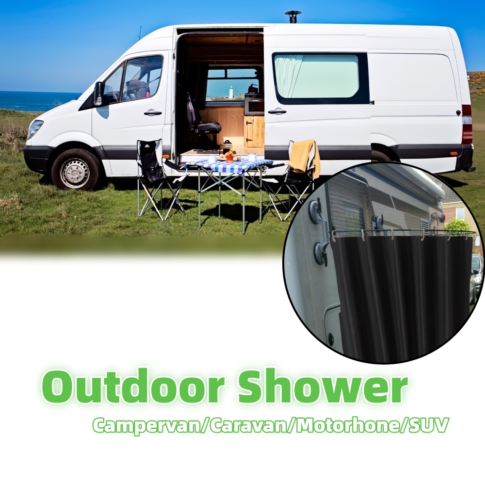 Outdoor Camping Showers - Outdoor Camping Shower Curtain With Suction