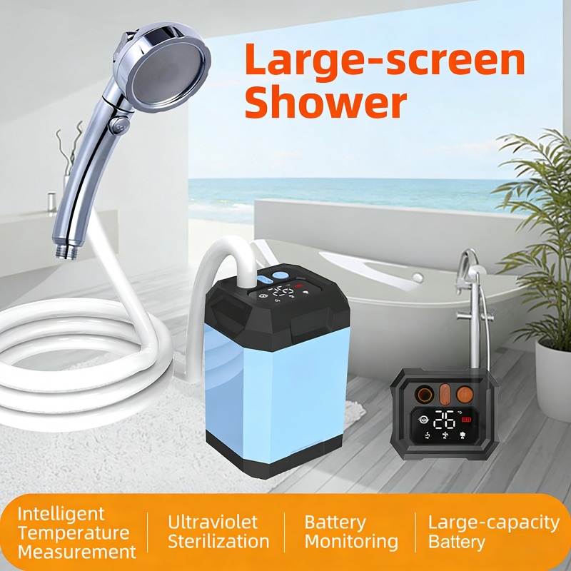 Outdoor Camping Showers - 5400mAh/9000mAh Outdoor Portable Camping Shower with