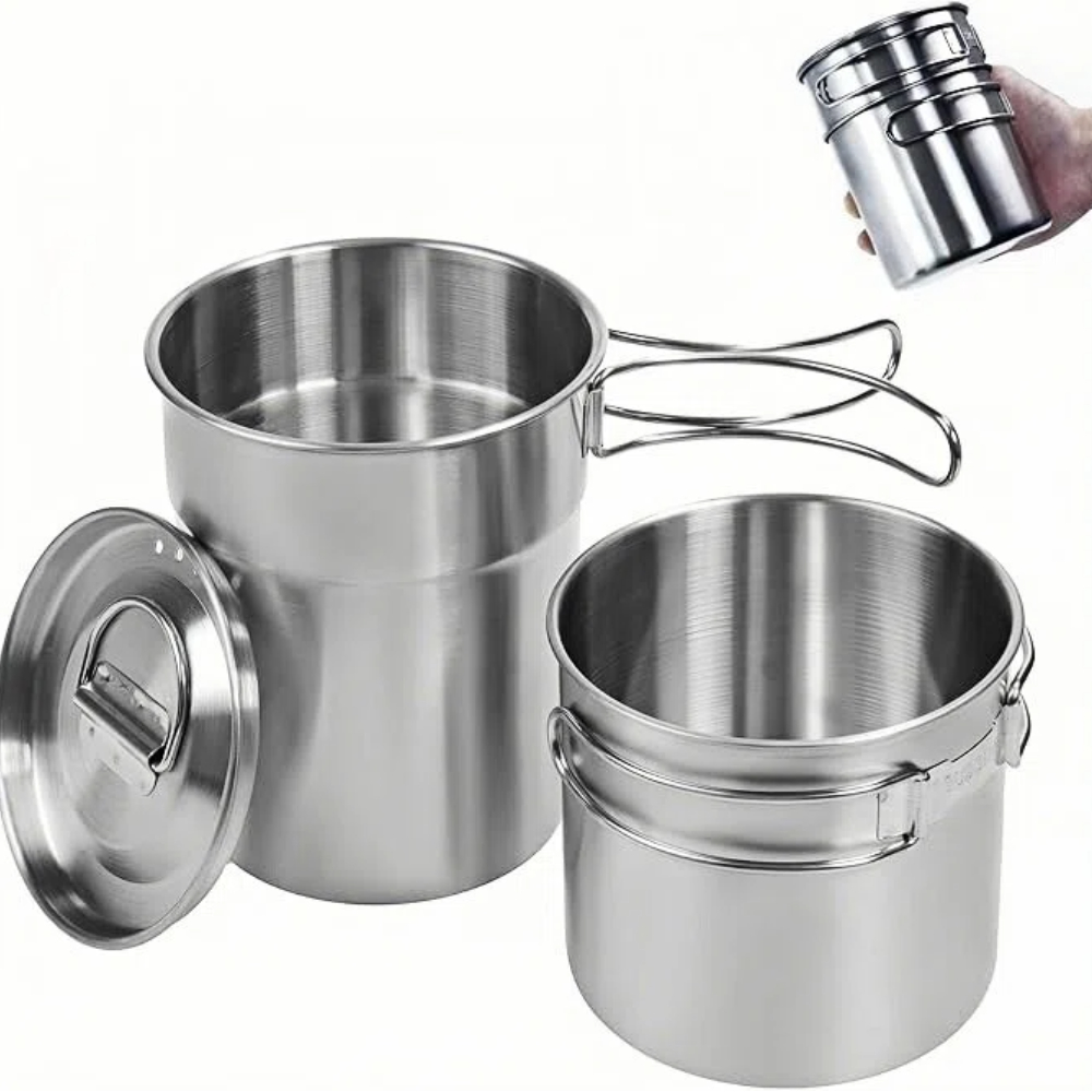 Foldable Camping Cups Mugs Cam - огляд і ціна Camp Cooking Set
