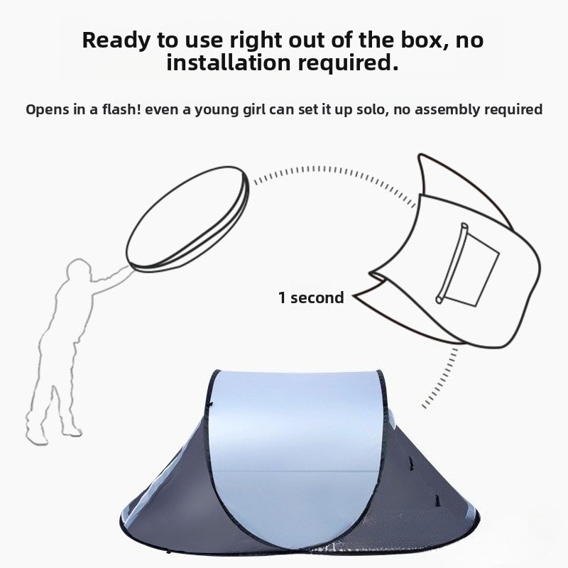 Hand Throw Pop Up Boat Tent Po - огляд і ціна Outdoor Camping Automatic Quick Opening Tent