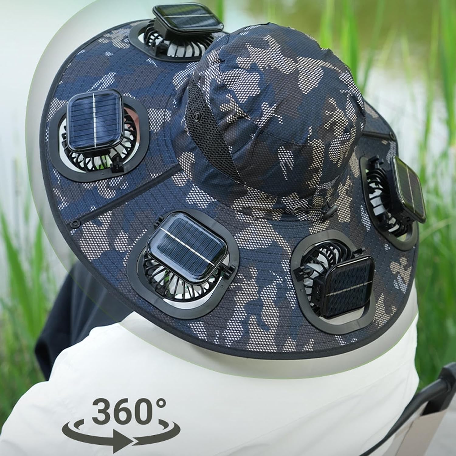 Hot 6 Fans Solar Fan Hat Breat - огляд і ціна Outdoor Camping Fans
