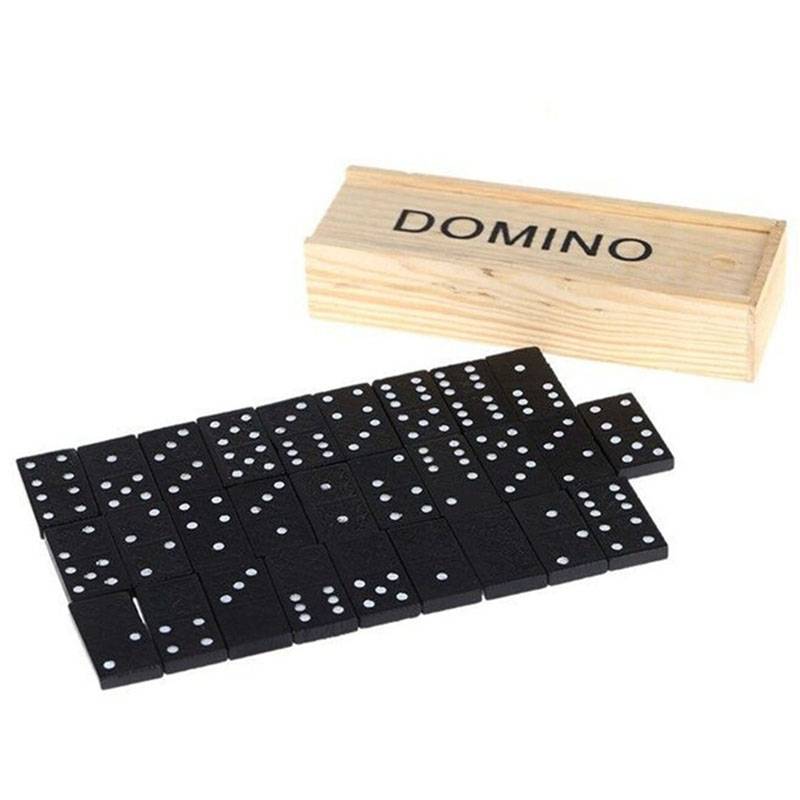 28pcs/Set Wooden Domino Board  - огляд і ціна Outdoor Camping For Kids
