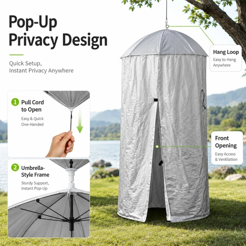 Outdoor Portable Hanging Priva - огляд і ціна Outdoor Camping Automatic Quick Opening Tent