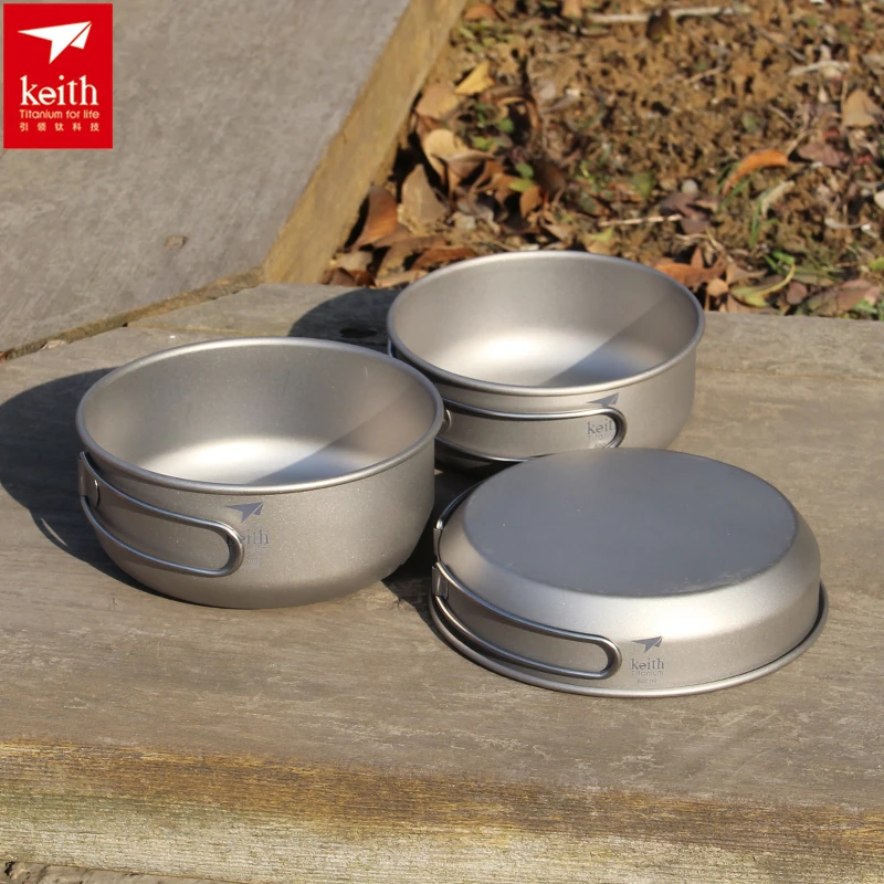 Keith 3PCS Titanium Cookware P - огляд і ціна Camp Cooking Set