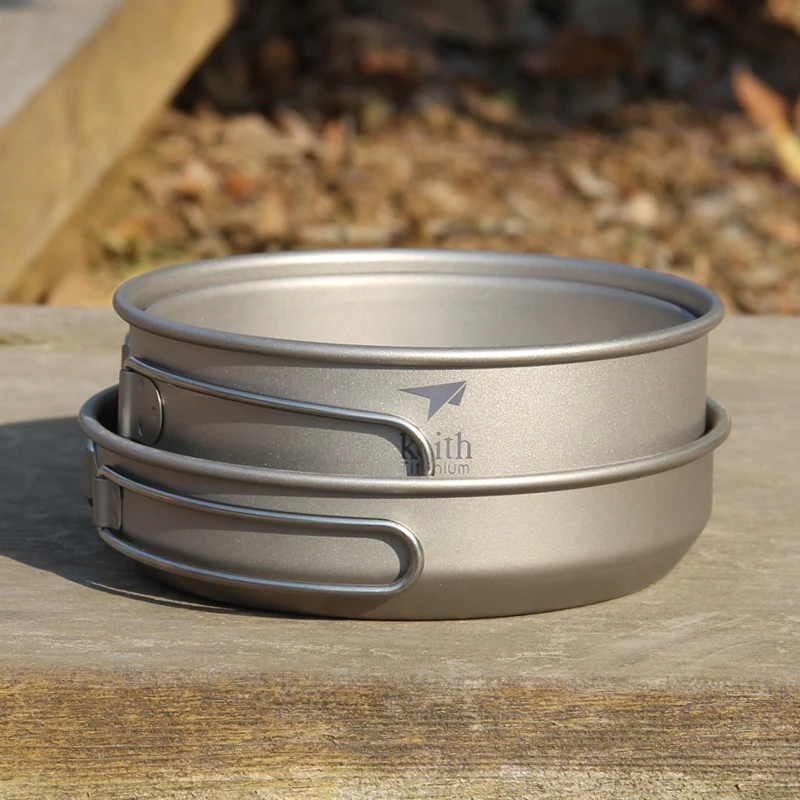 Keith 3PCS Titanium Cookware P - огляд і ціна Camp Cooking Set