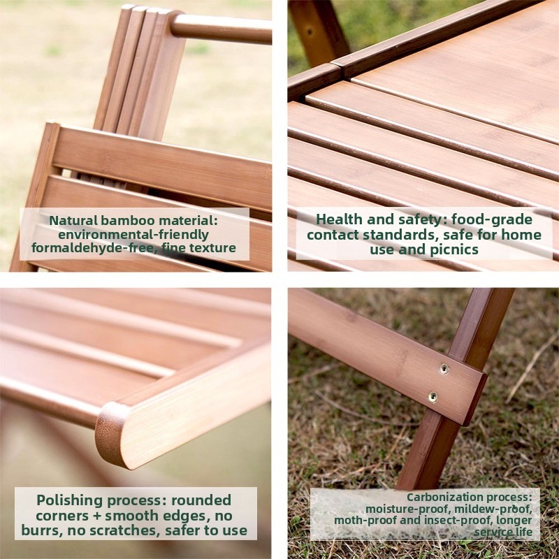 Portable Bamboo Folding Vendor - огляд і ціна Outdoor Camping Rental