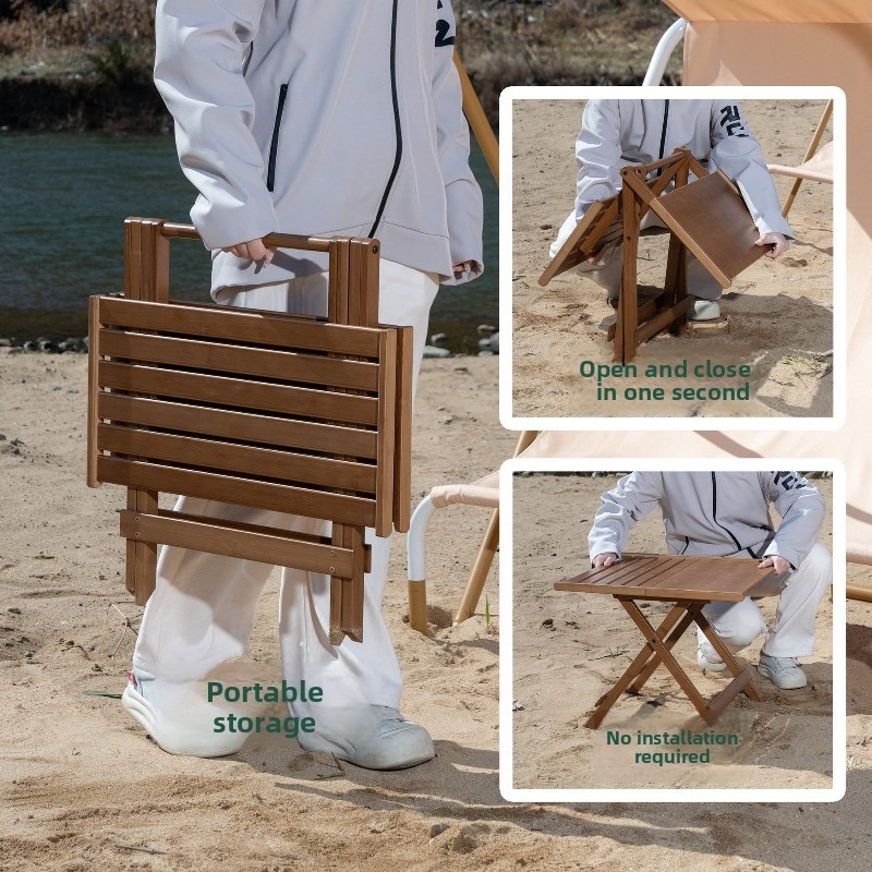 Portable Bamboo Folding Vendor - огляд і ціна Outdoor Camping Rental