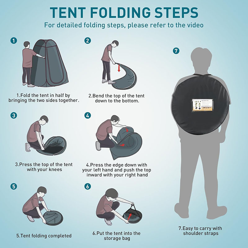 ‌Portable Pop-Up Toilet Tent P - огляд і ціна Outdoor Camping Automatic Quick Opening Tent