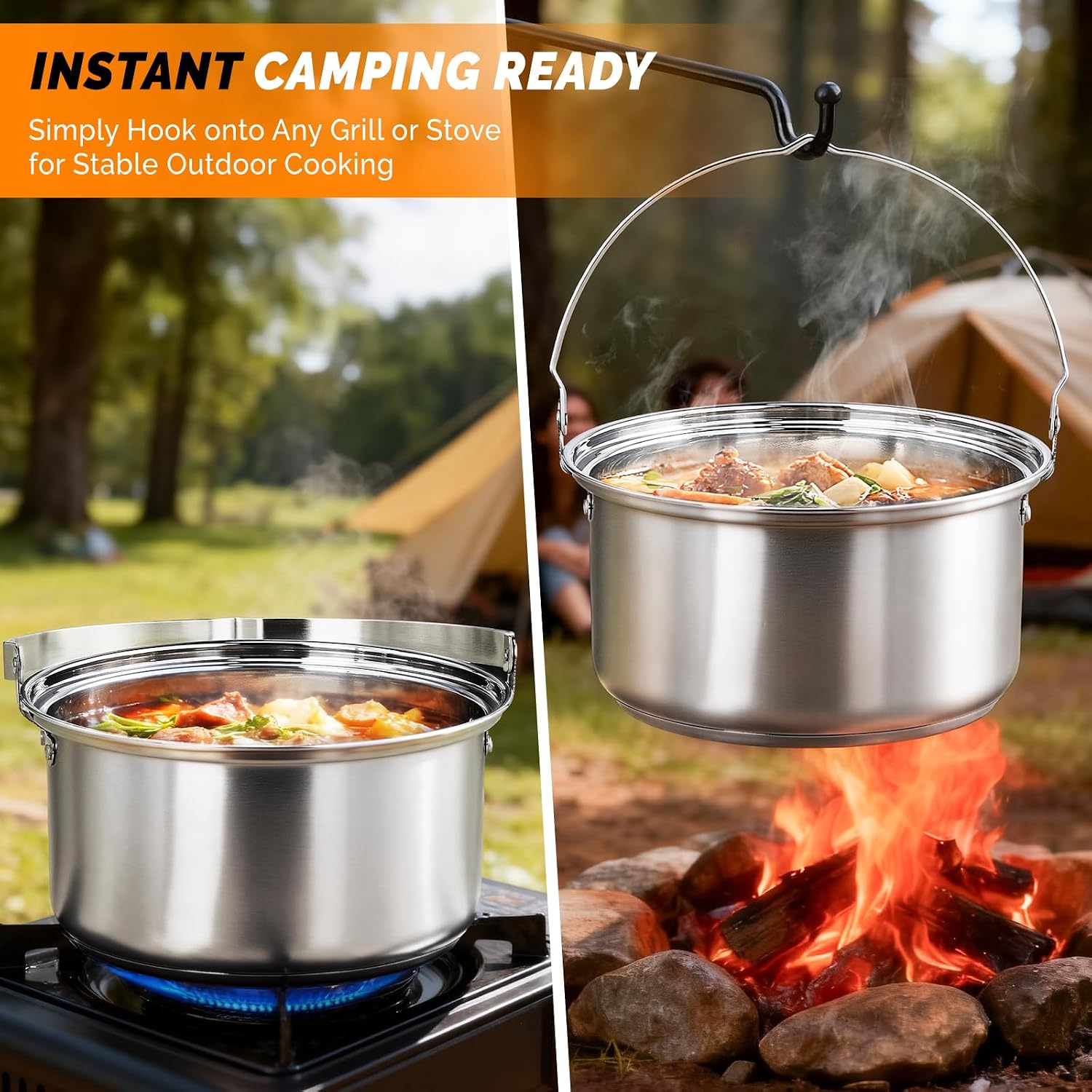 6pcs Cookware Set, 304 Stainle - огляд і ціна Camp Cooking Set