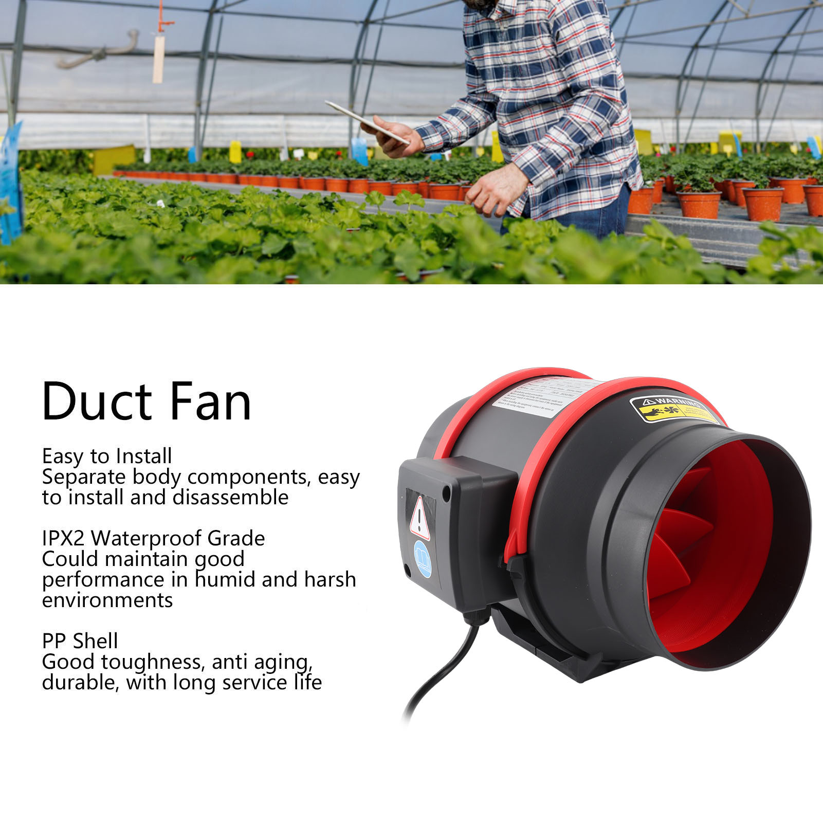 Vent Booster Fan Inline Duct F - огляд і ціна Outdoor Camping Fans