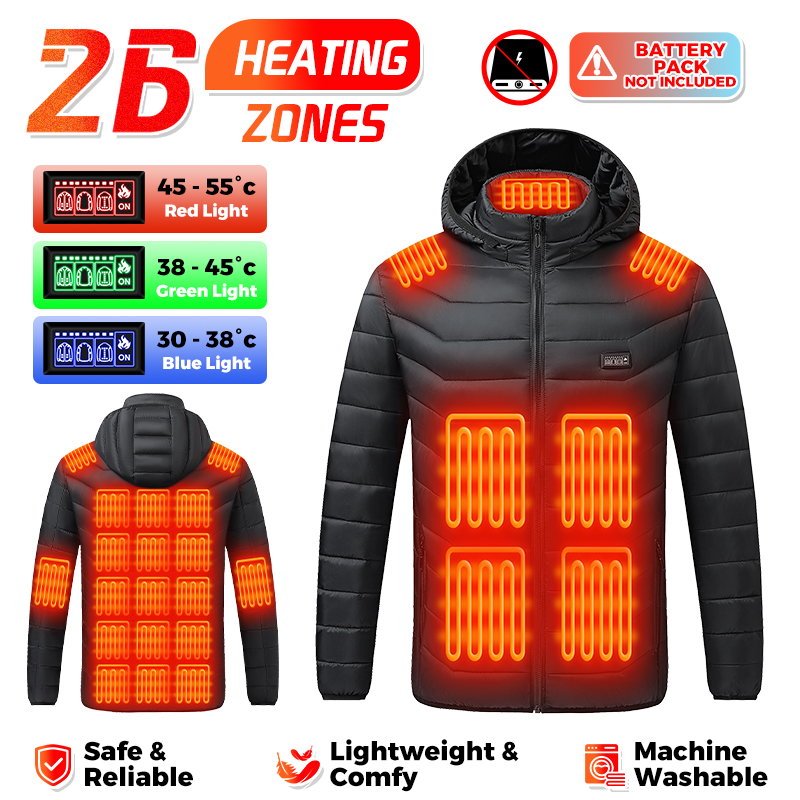 Heated Jacket 26 Heating Zones - огляд і ціна Outdoor Camping Heater