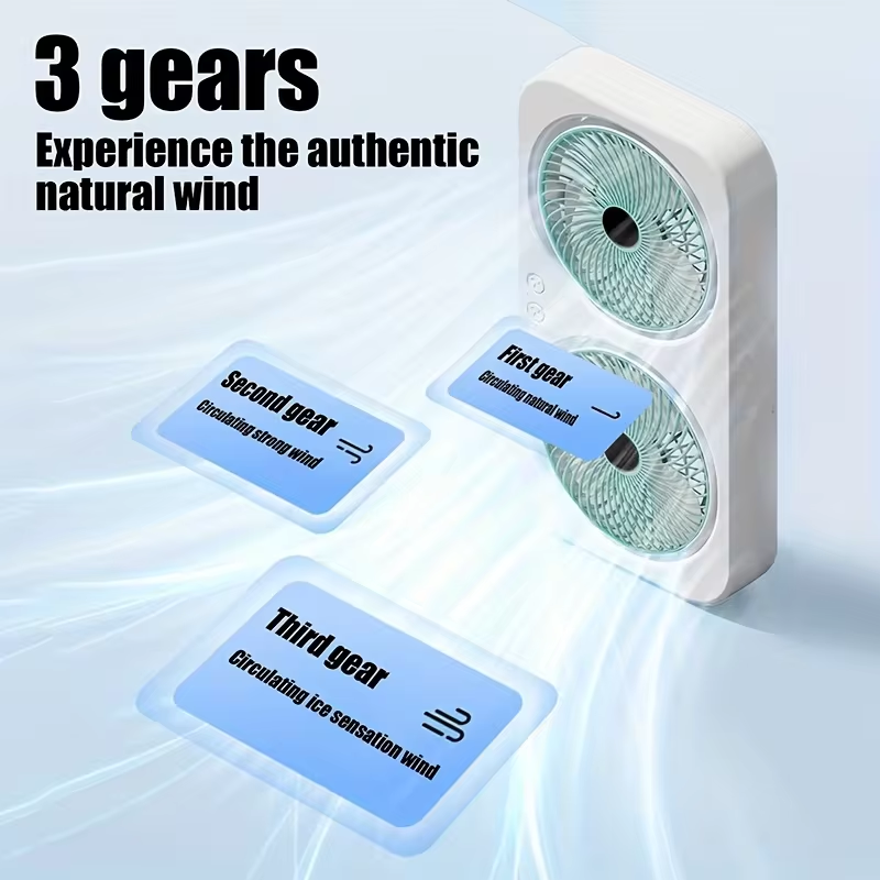 Dual Head USB Fan 360 Rotatabl - огляд і ціна Outdoor Camping Fans