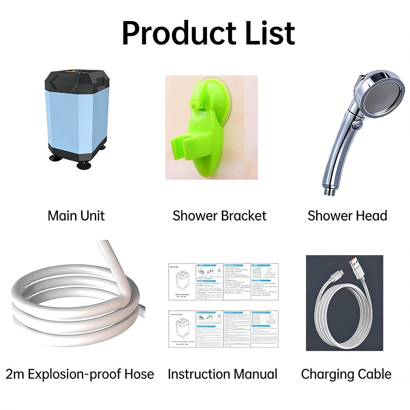 5400mAh/9000mAh Outdoor Portab - огляд і ціна Outdoor Camping Showers
