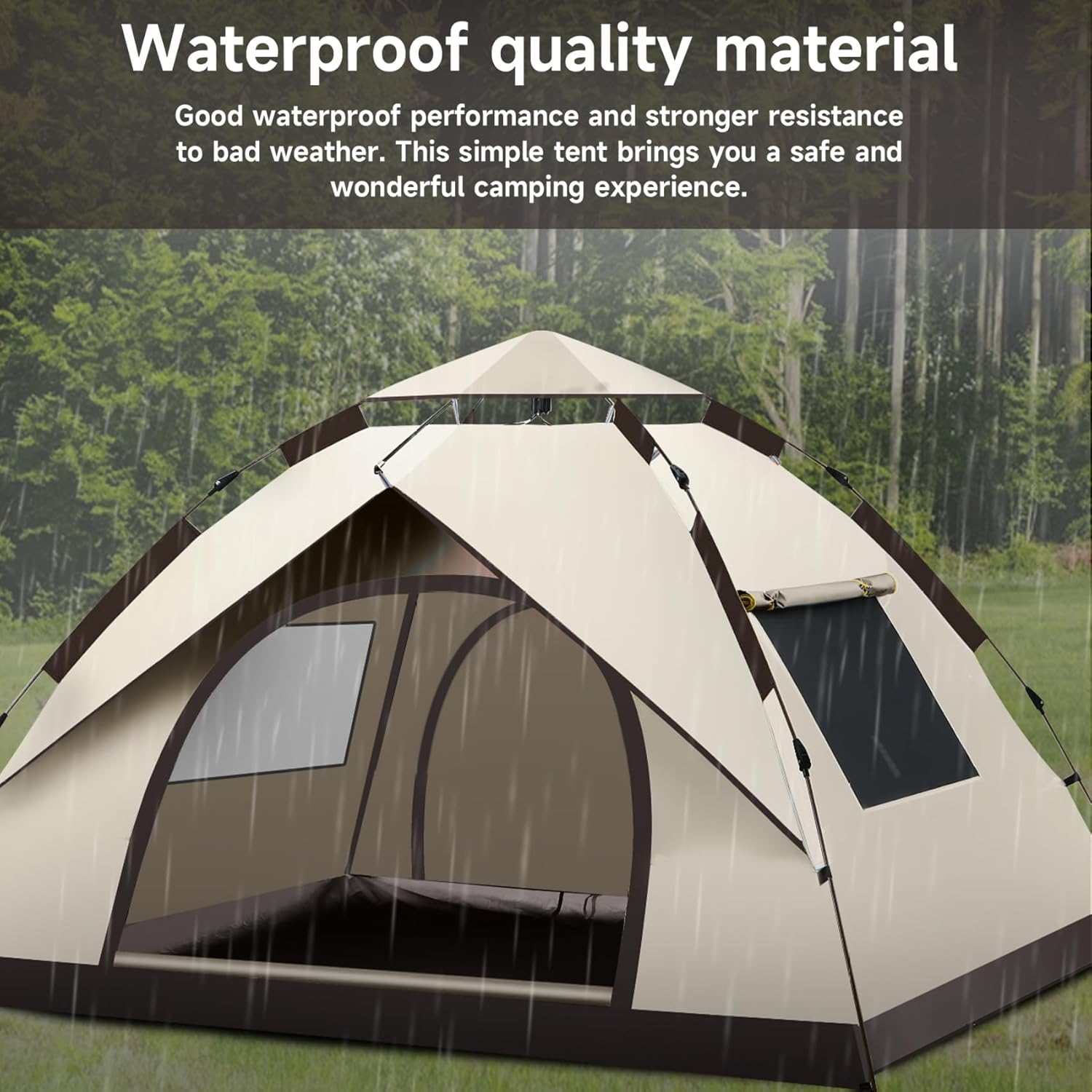 3-4 Person Waterproof Camping  - огляд і ціна Outdoor Camping Automatic Quick Opening Tent