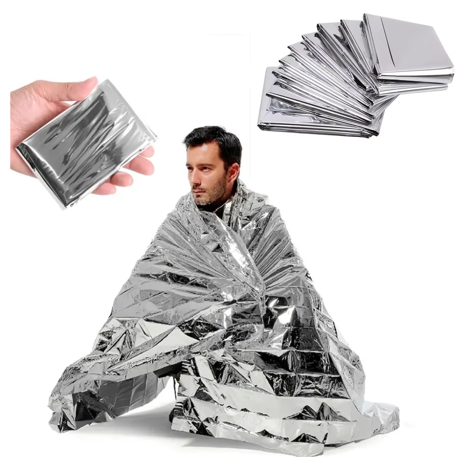 1/4PCS Emergency Blanket Outdo - огляд і ціна First Aid Kit Camping