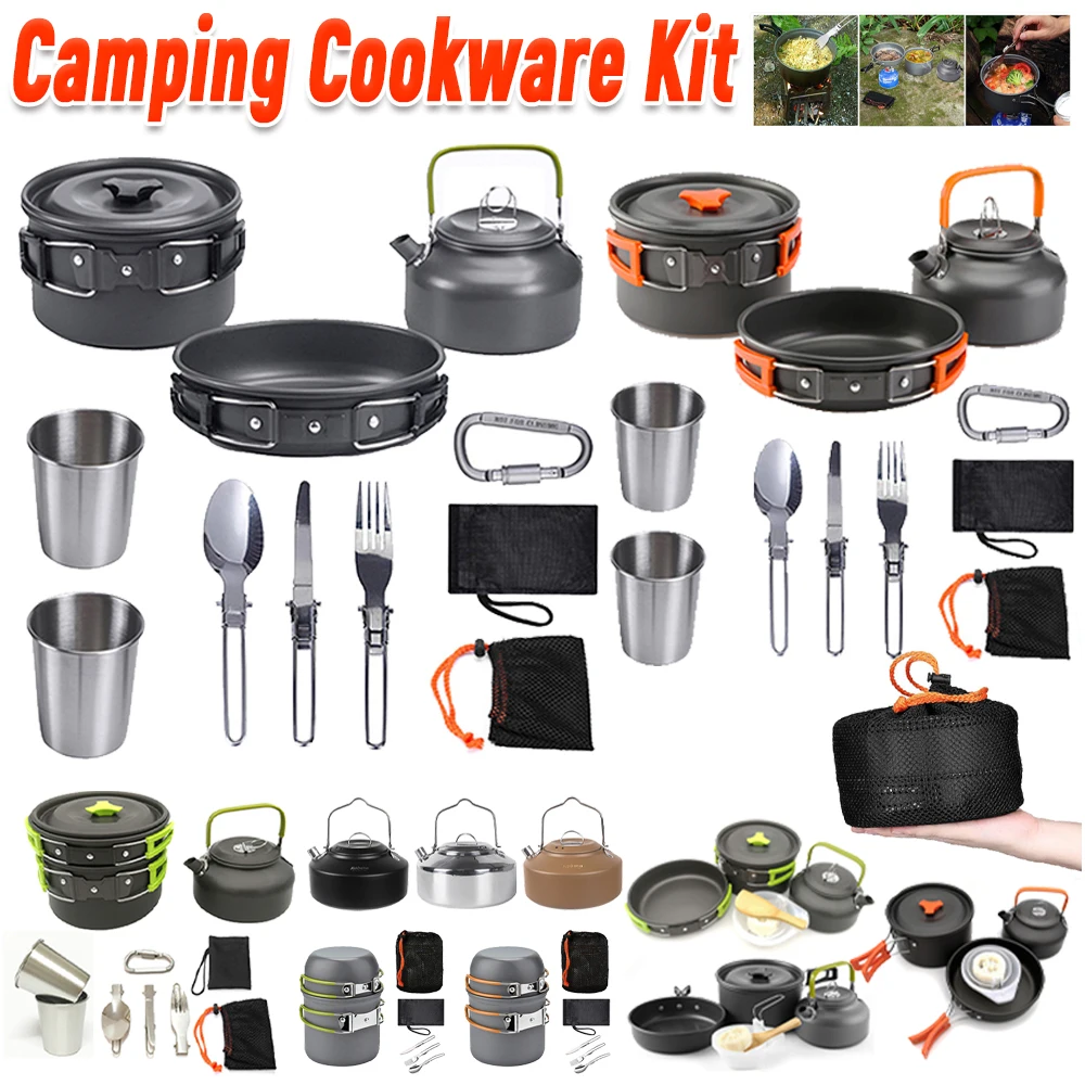 Camping Cookware Kit Kettle Po - огляд і ціна Camp Cooking Set