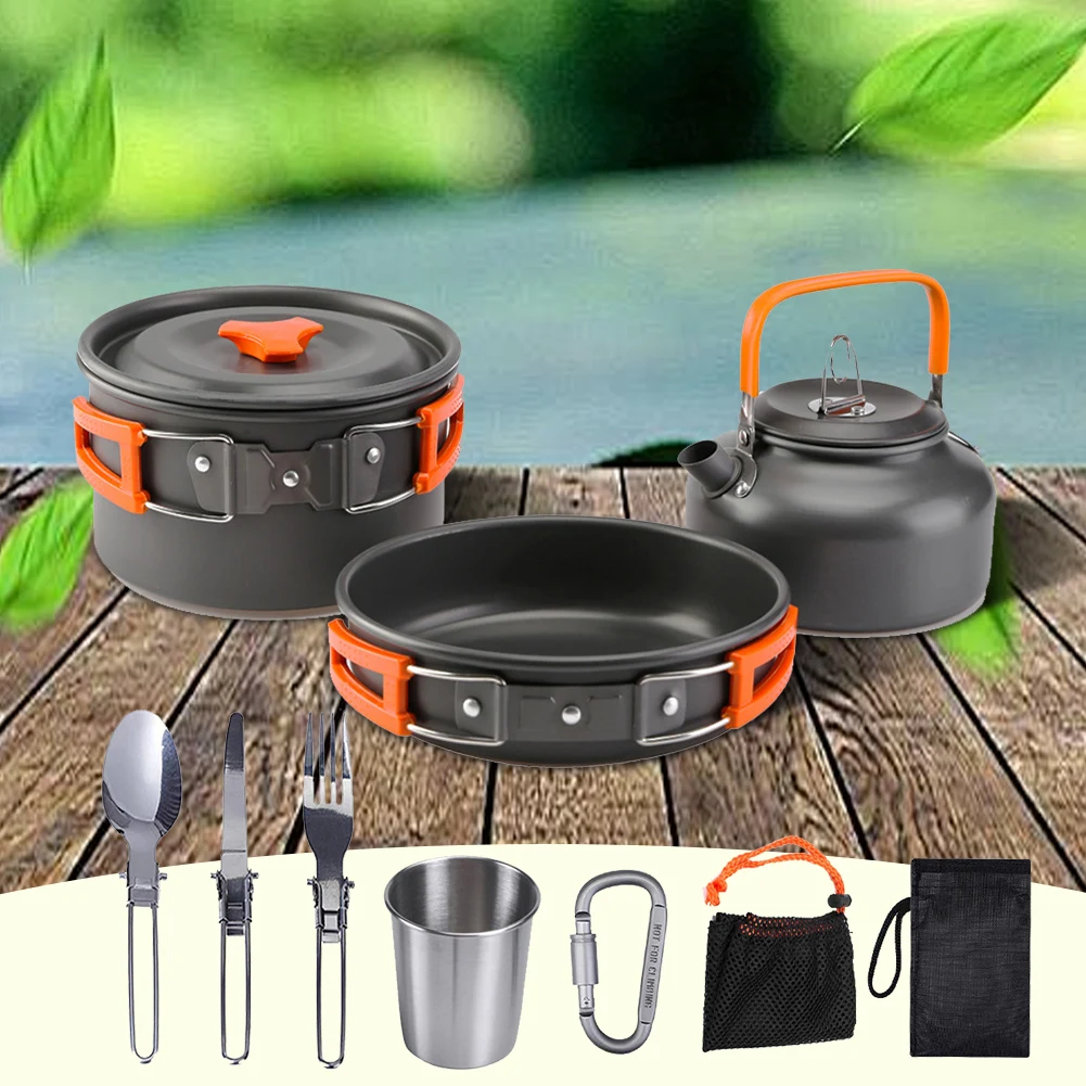 Camping Cookware Kit Kettle Po - огляд і ціна Camp Cooking Set