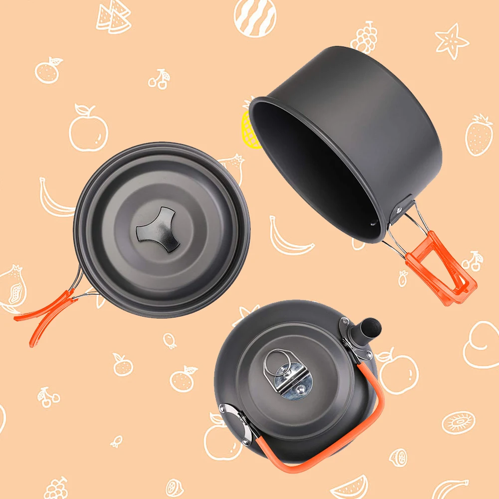 Camping Cookware Kit Kettle Po - огляд і ціна Camp Cooking Set