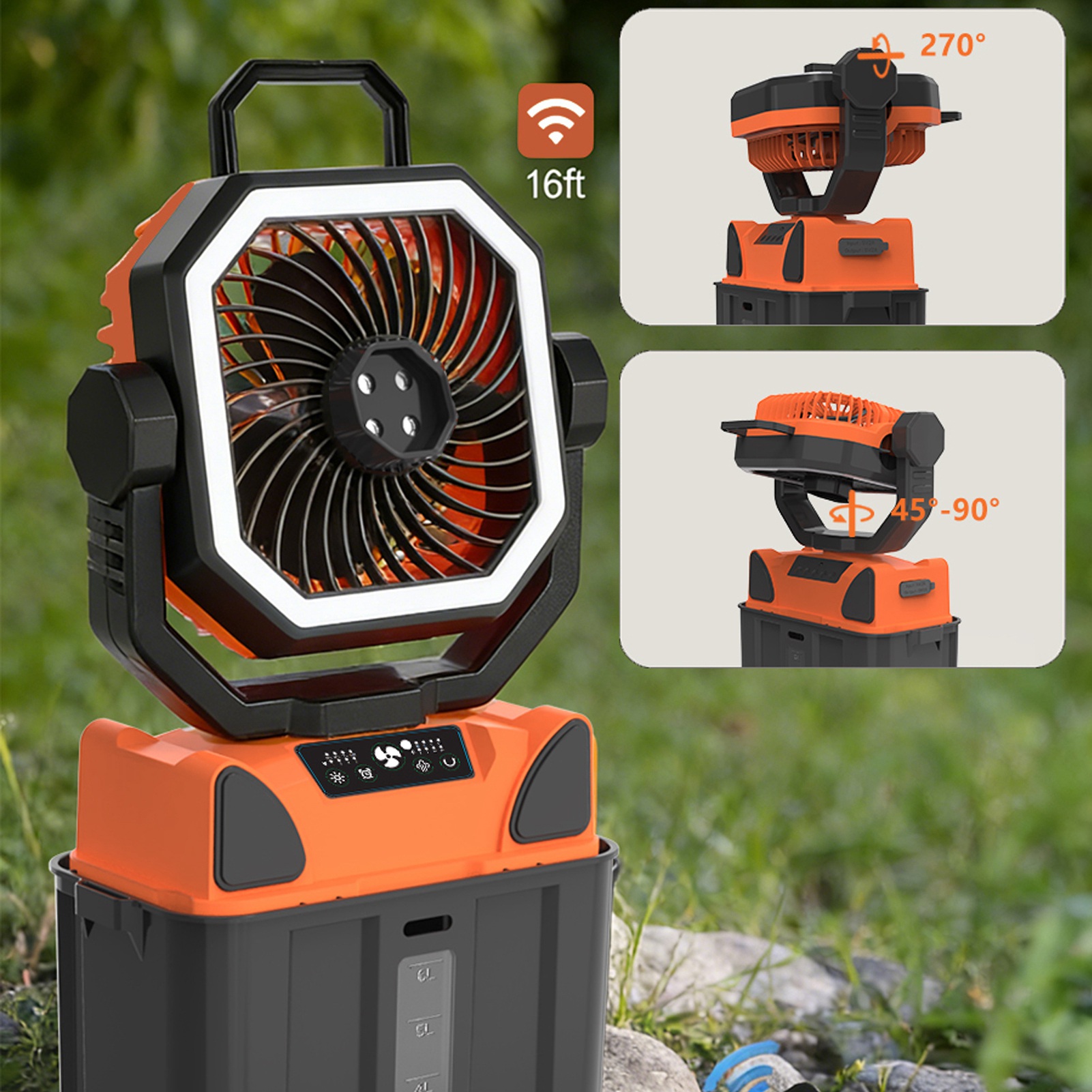 Rechargeable Camping Fan with  - огляд і ціна Outdoor Camping Fans