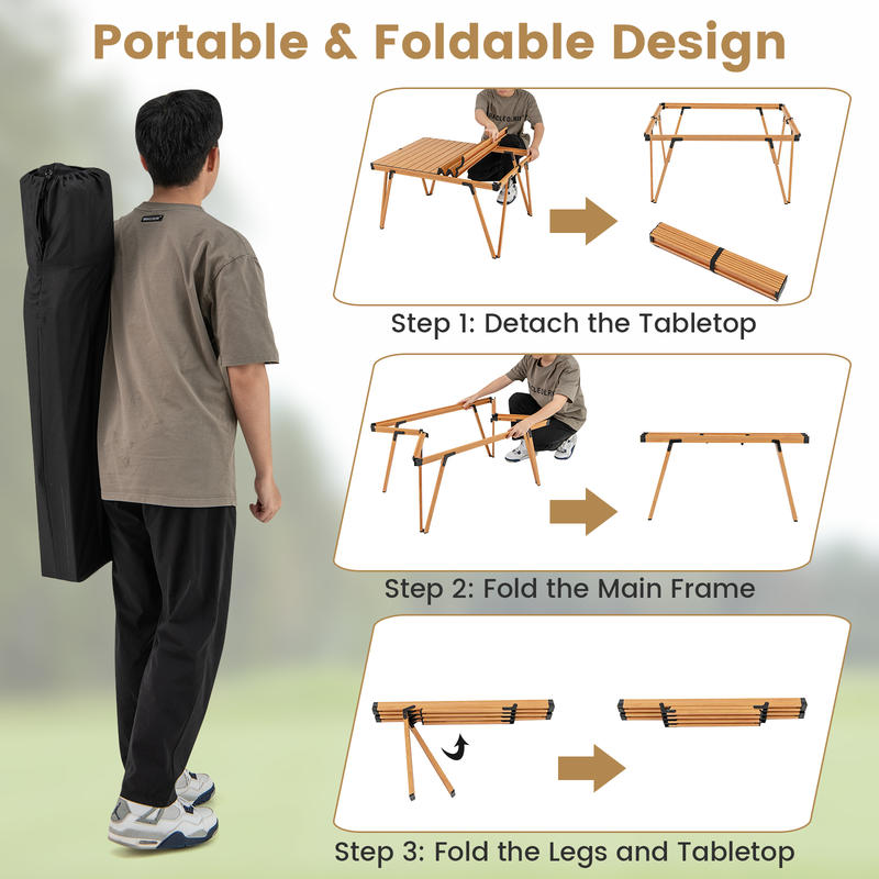 Single Folding Picnic Table 93 - огляд і ціна Camp Table Folding
